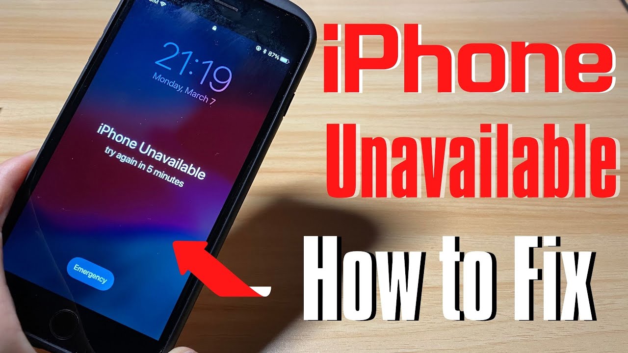 how to fix iphone unavailable