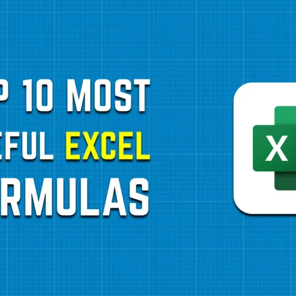 Top 10 Commonly Used Excel Formulas