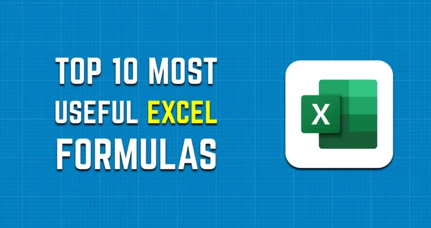 Commonly Used Excel Formulas