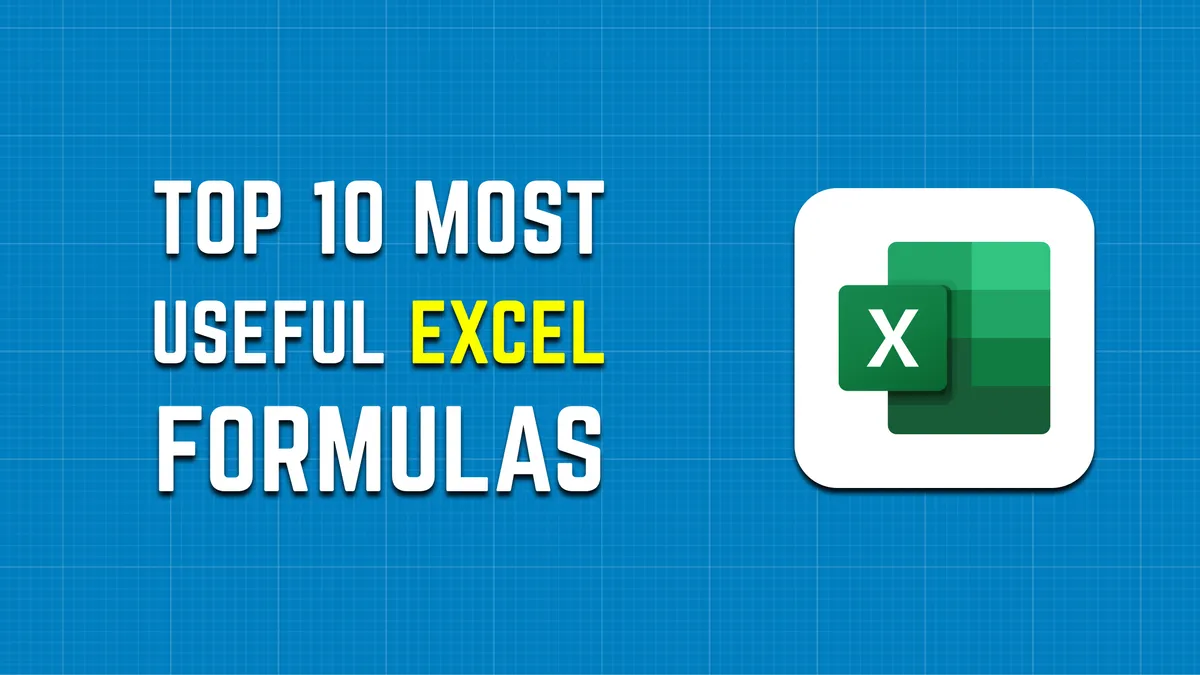 Commonly Used Excel Formulas